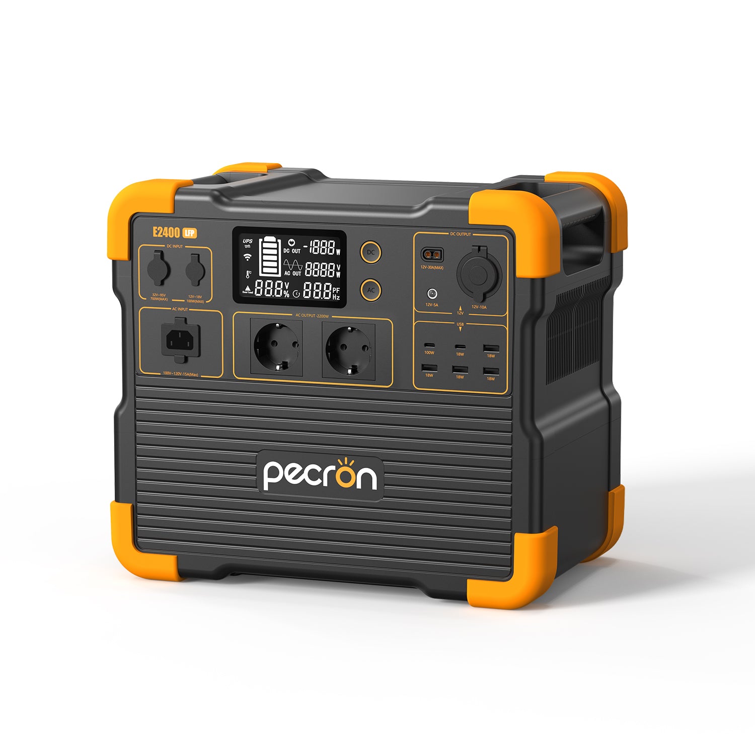 PECRON E2400LFP Expandable Power Station 2400W 2048Wh