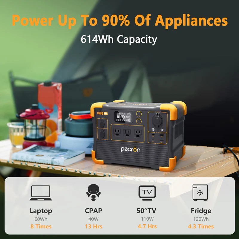 PECRON E600LFP - Lättviktskraftverk (1200W | 614Wh)
