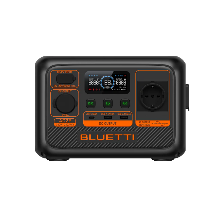Bluetti AC2P – Zuverlässiges Kraftwerk (300 W, 230,4 Wh)