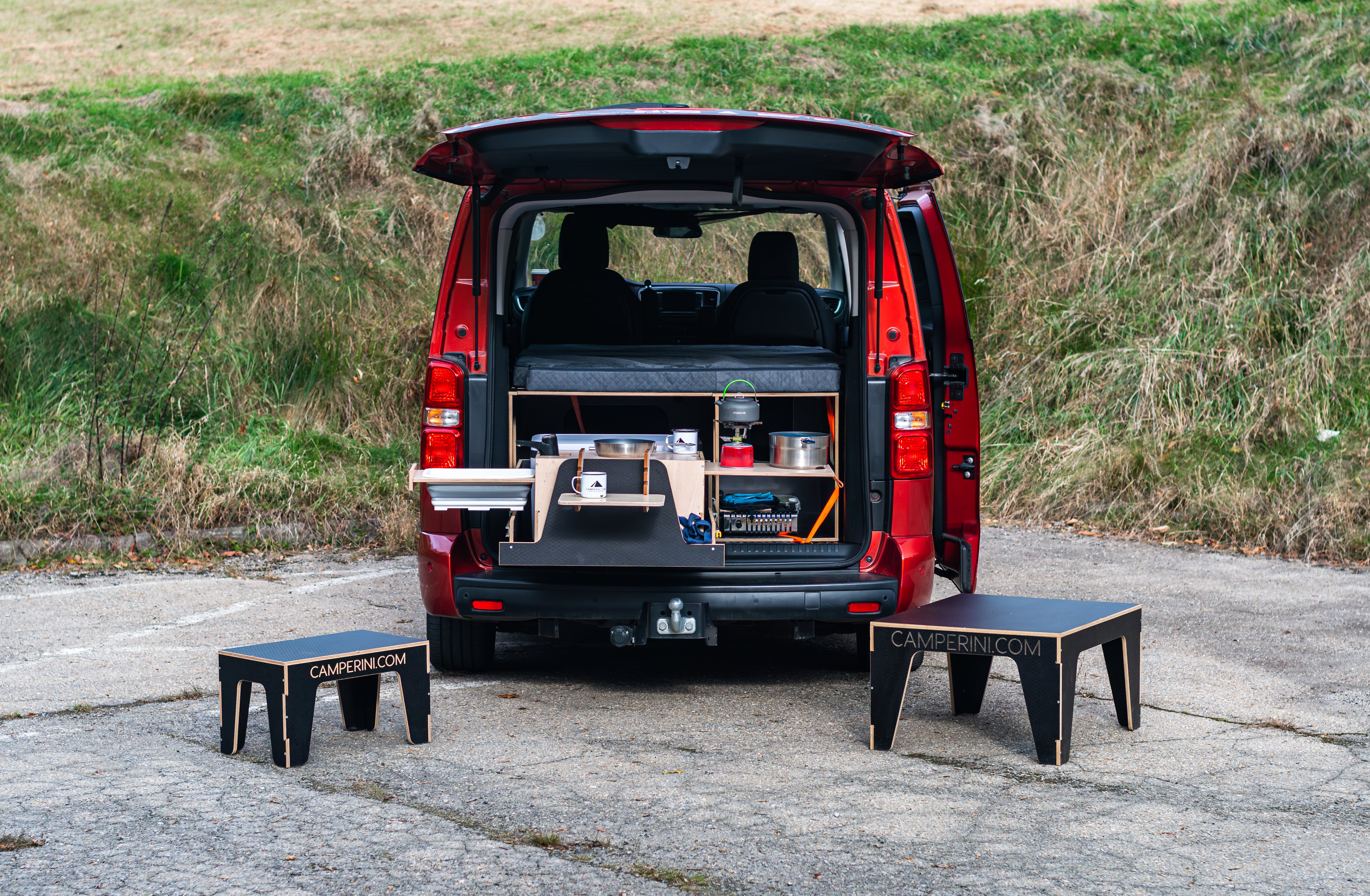 Camperini California Love – Husbilsmodul för VW ID Buzz & mer (allt ingår)