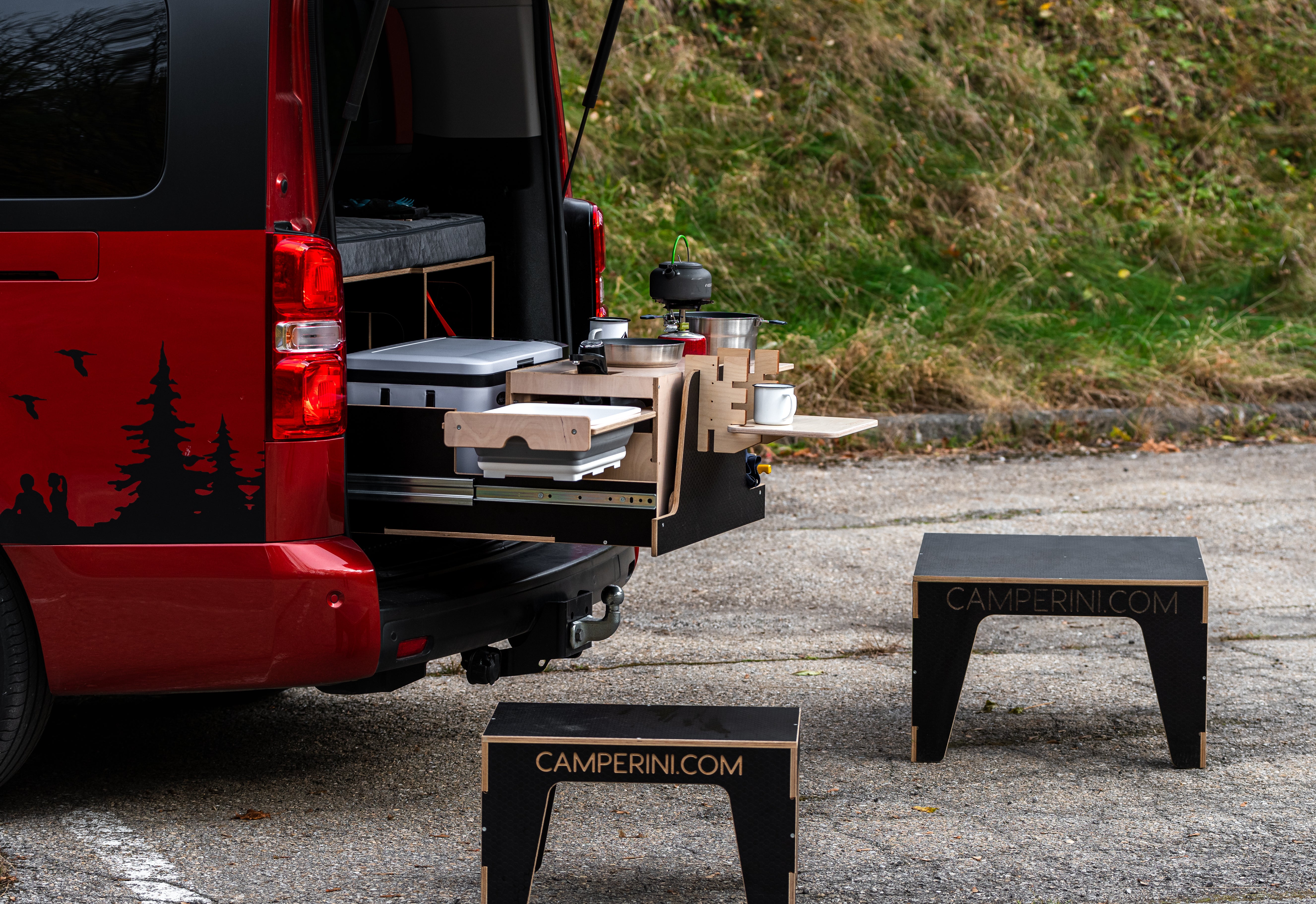 Camperini California Love – Husbilsmodul för VW ID Buzz & mer (allt ingår)