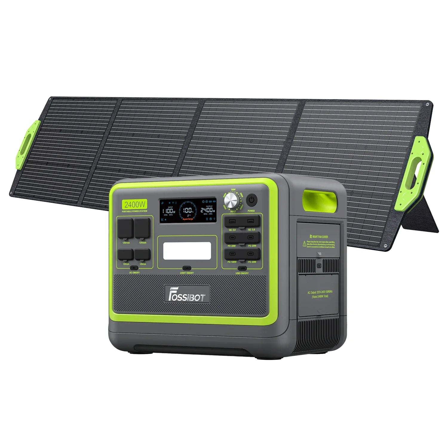 FOSSiBOT F2400 Portable Power Station 2,400W 2,048Wh