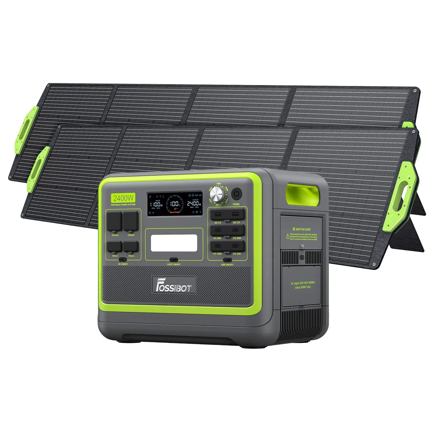 FOSSiBOT F2400 Portable Power Station 2,400W 2,048Wh