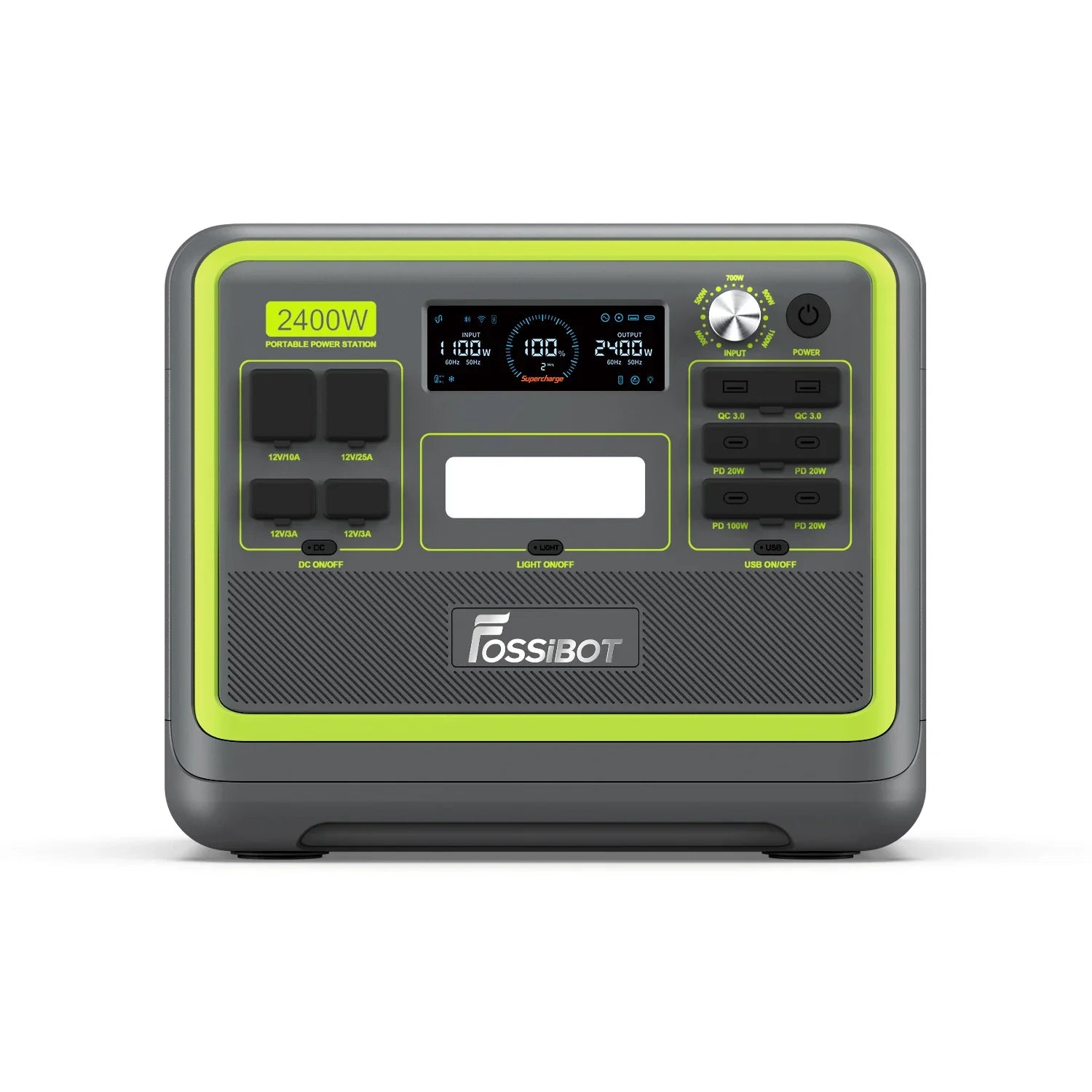 FOSSiBOT F2400 Tragbares Kraftwerk 2.400 W 2.048 Wh