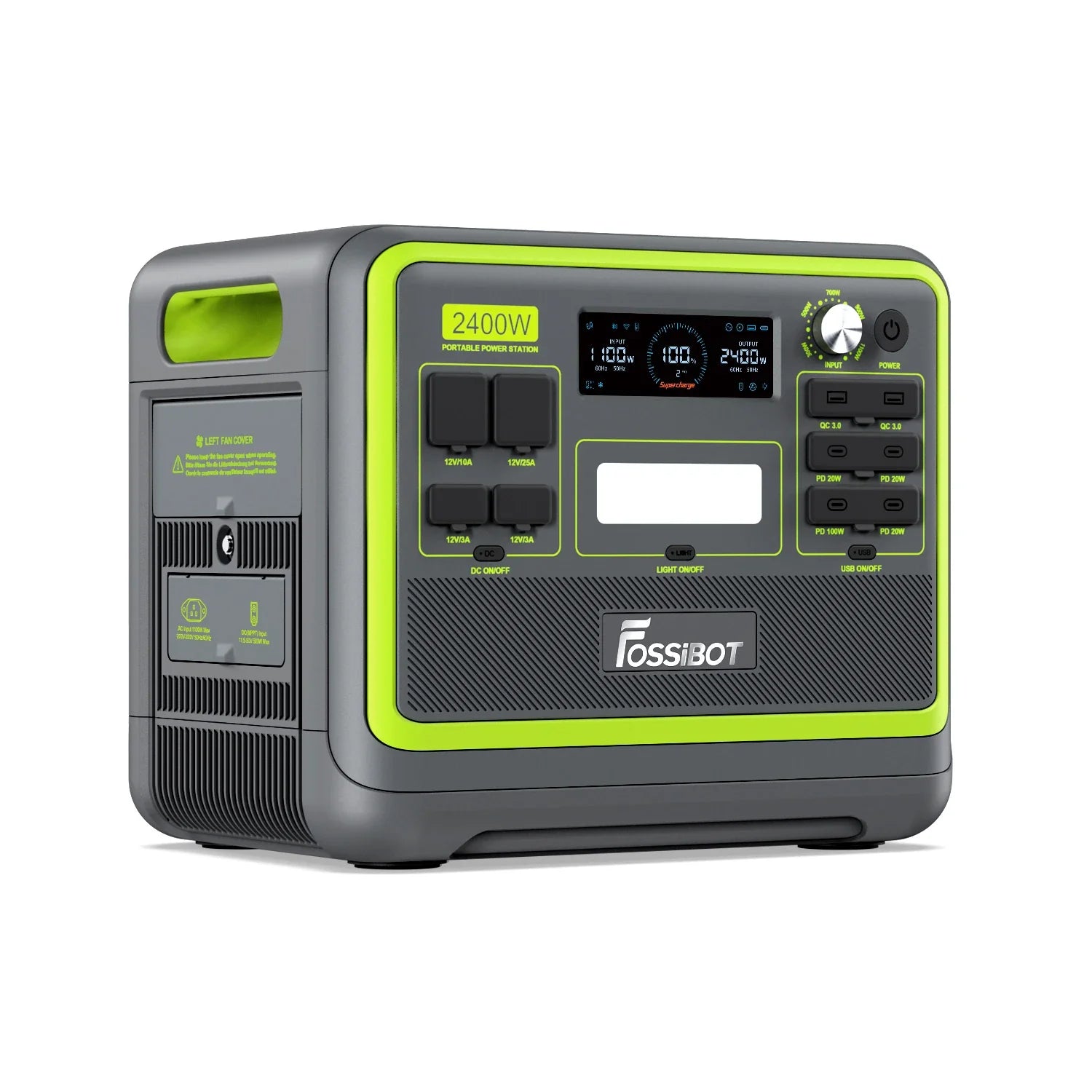 FOSSiBOT F2400 Portable Power Station 2,400W 2,048Wh