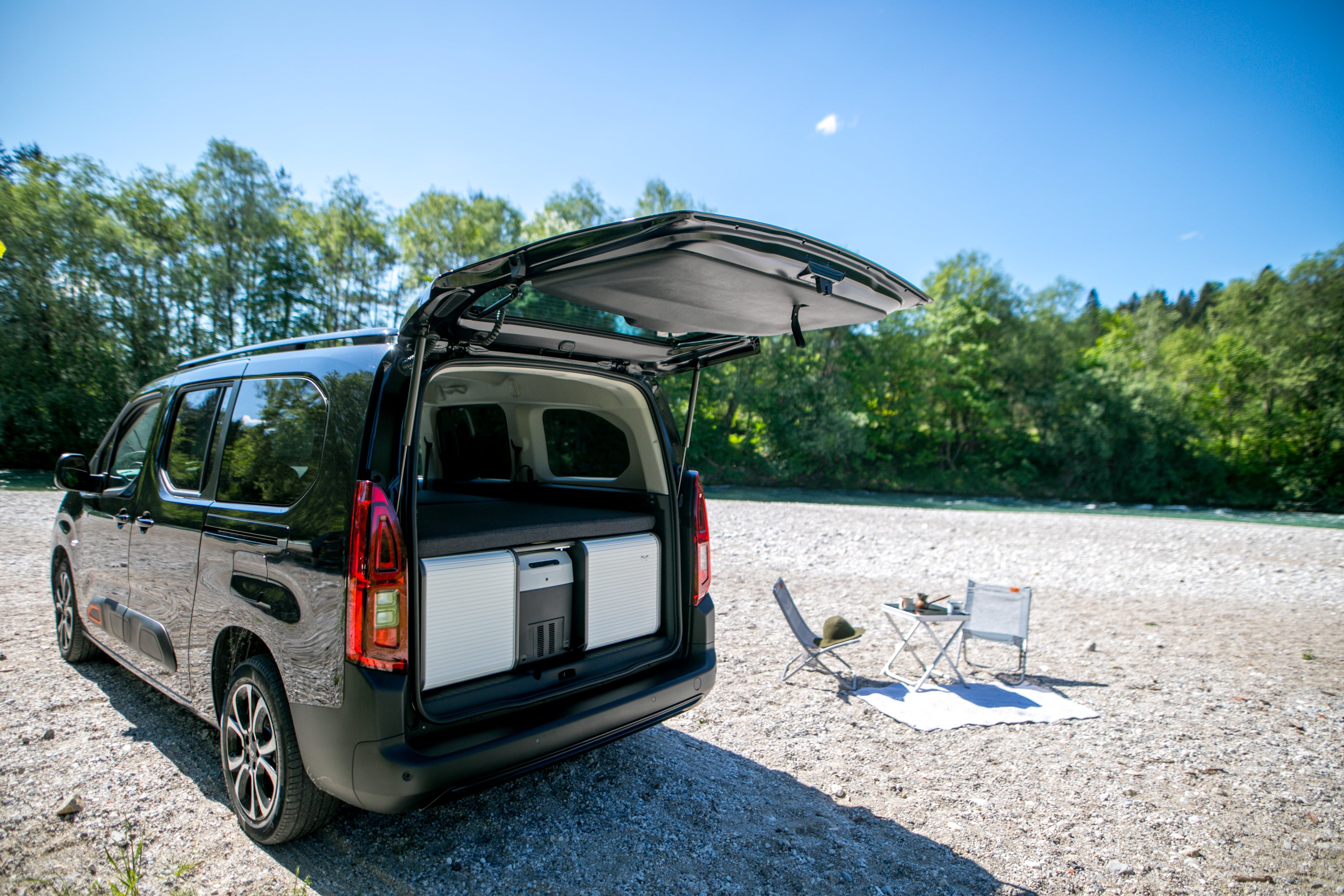 FLIP Camping Box - Compact Car-to-Campervan conversion kit 