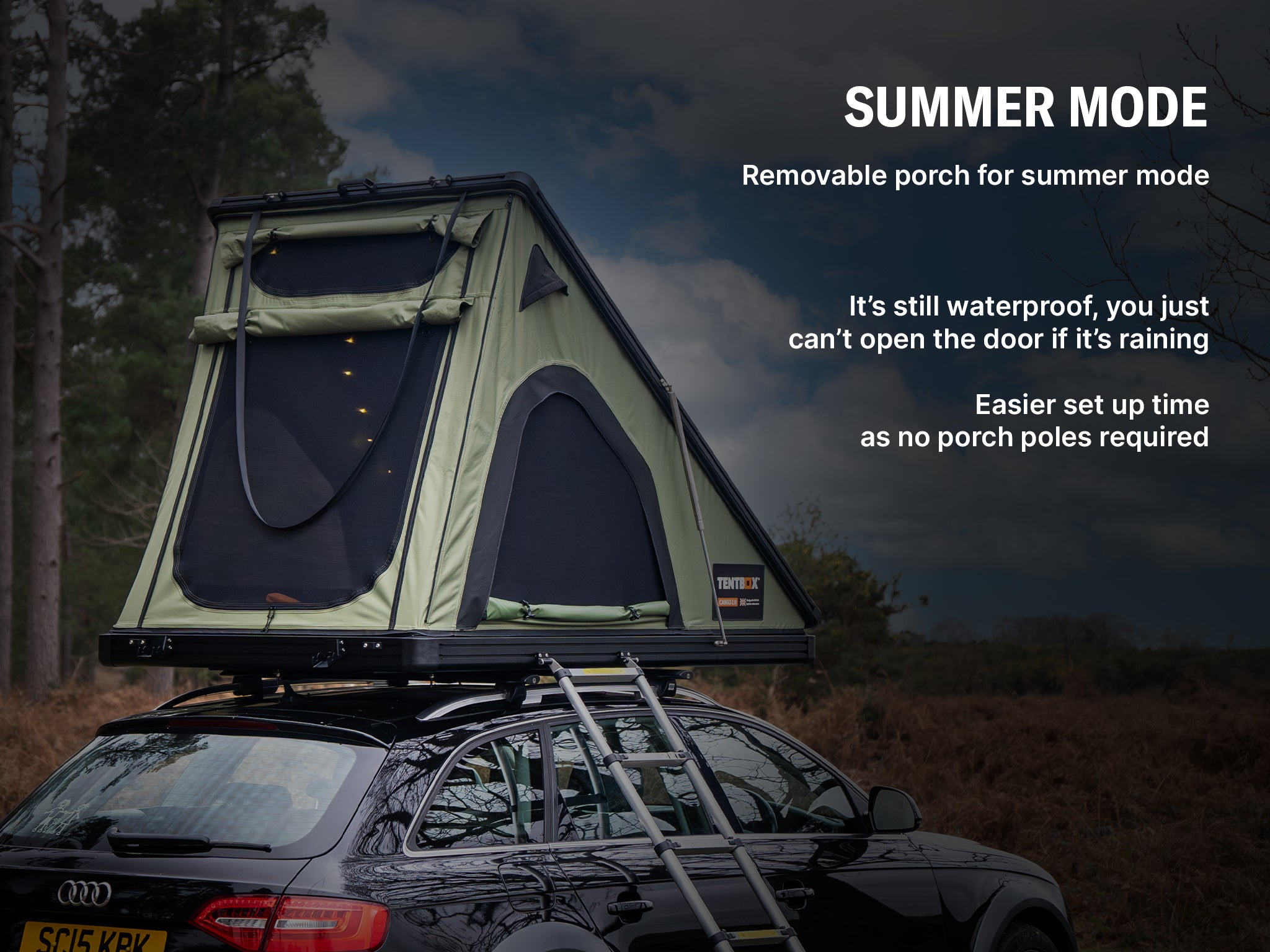 TentBox Cargo 2.0 - Robust and simple roof tent 