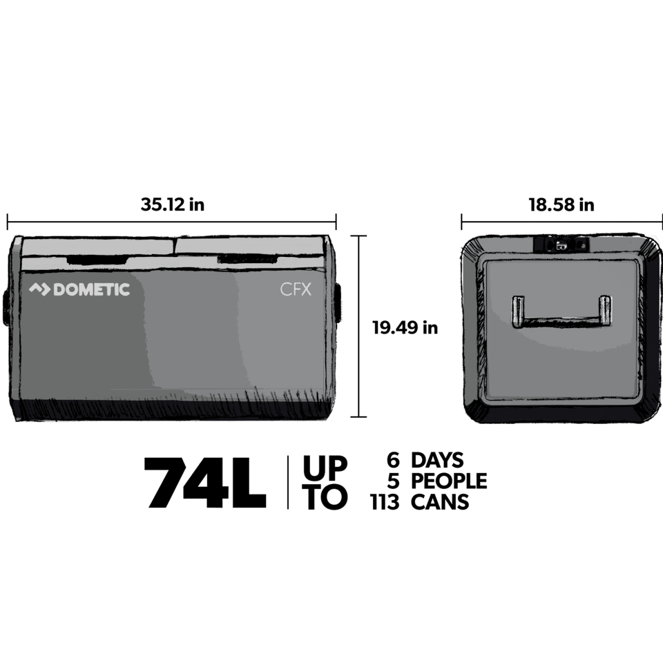 Dometic CFX3 75DZ Double Cooler/Freezer