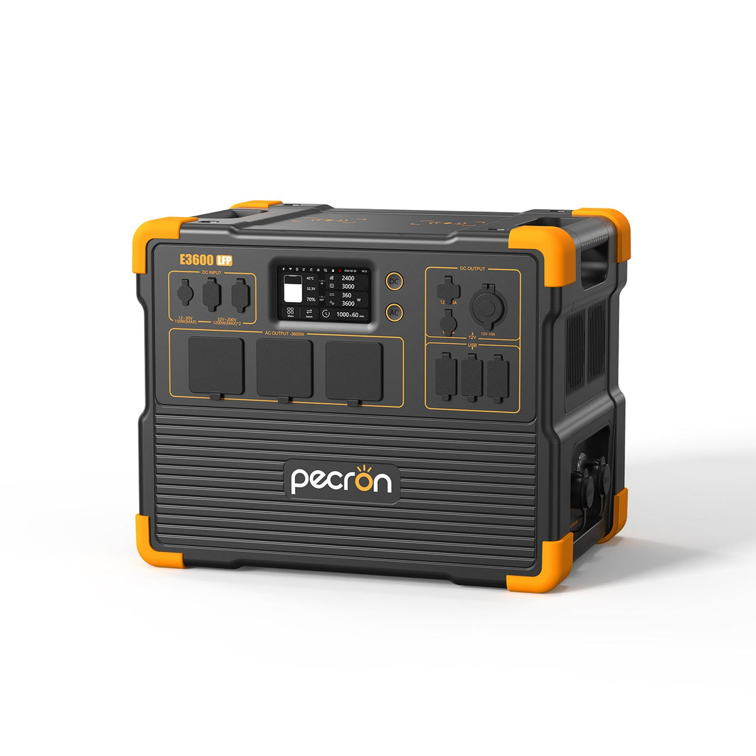 PECRON E3600LFP Tragbares Kraftwerk 3600W 3072Wh