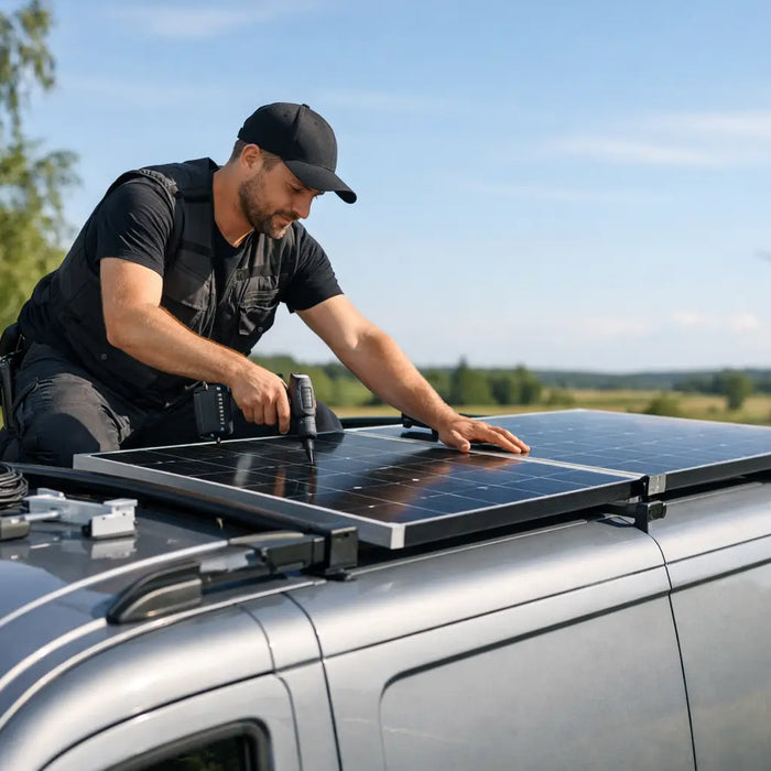 Montere solceller på varebil - sådan gør du