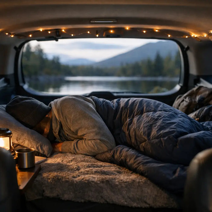 Hvordan sover man i bilen uden at sove dårligt