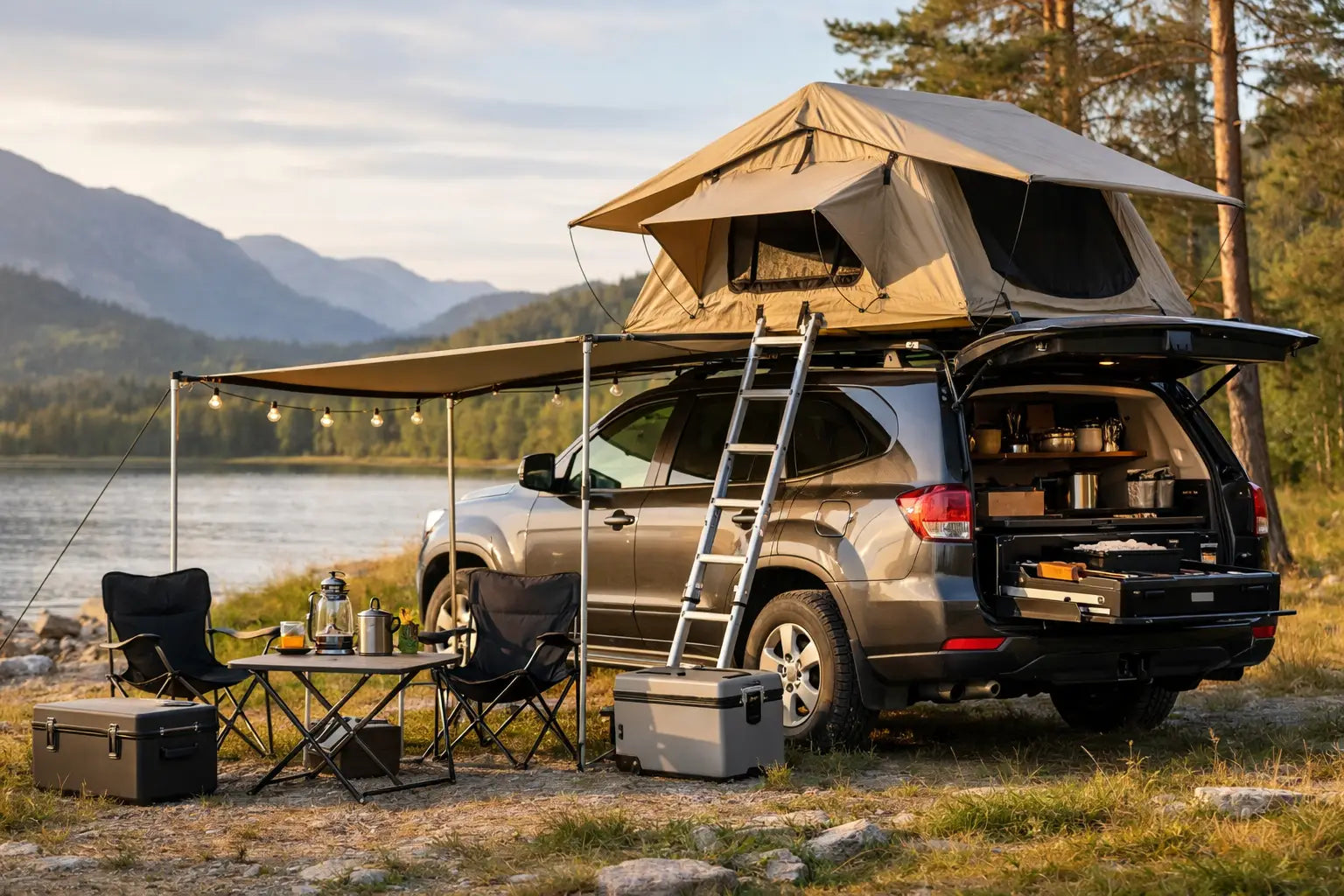 Sådan bygger du bilcamping setup