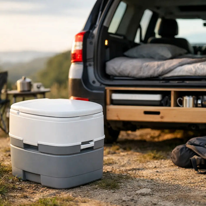 Test af campingtoilet til bil for carcampere