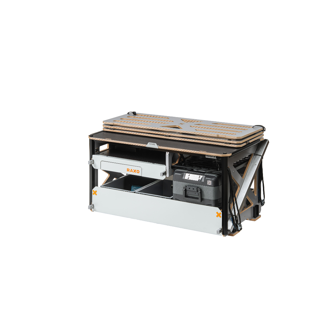 RAXO BASE X Campervan Modul | Seng & Køkken til Van