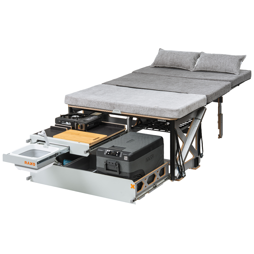 RAXO BASE X Campervan Modul | Seng & Køkken til Van