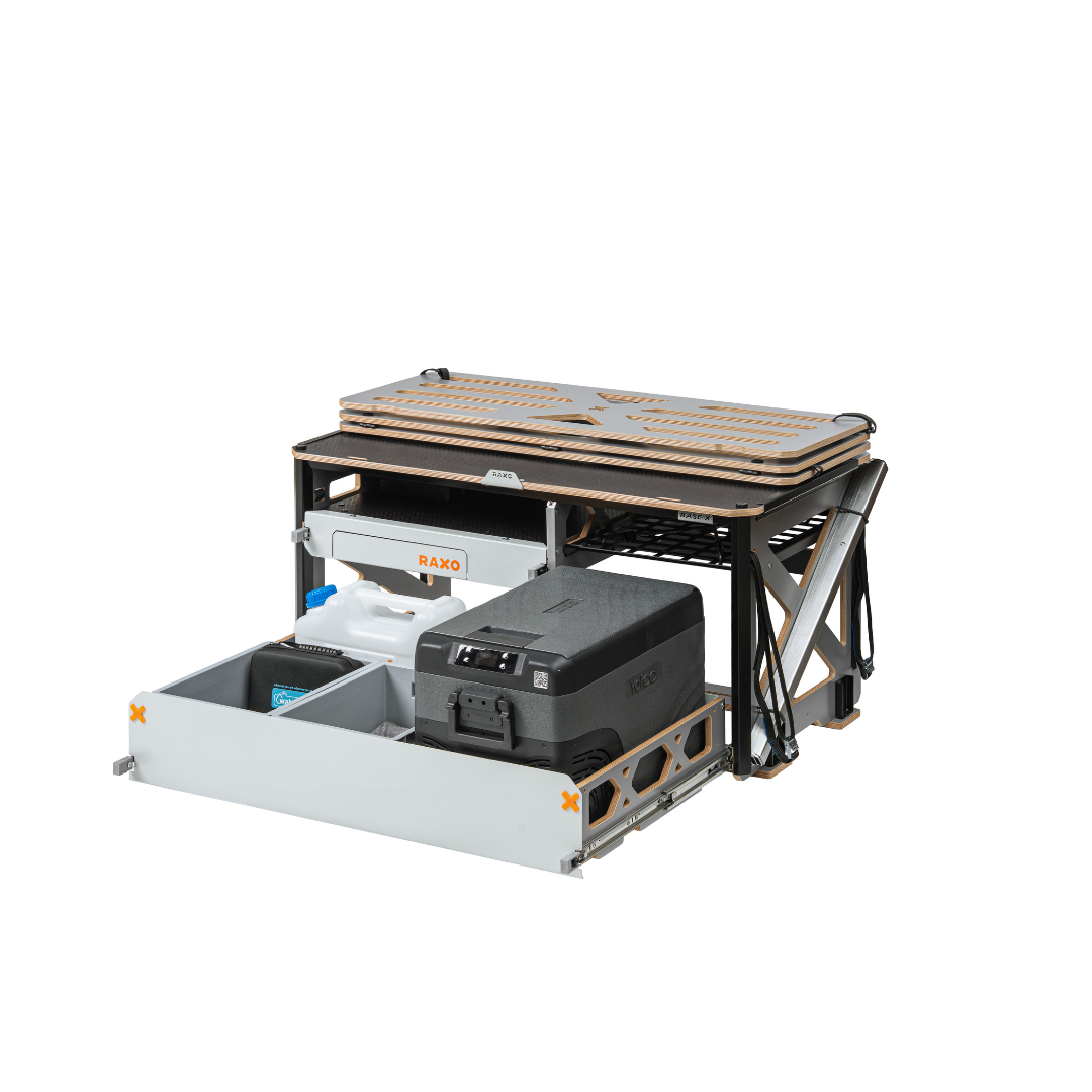RAXO BASE X Campervan Modul | Seng & Køkken til Van