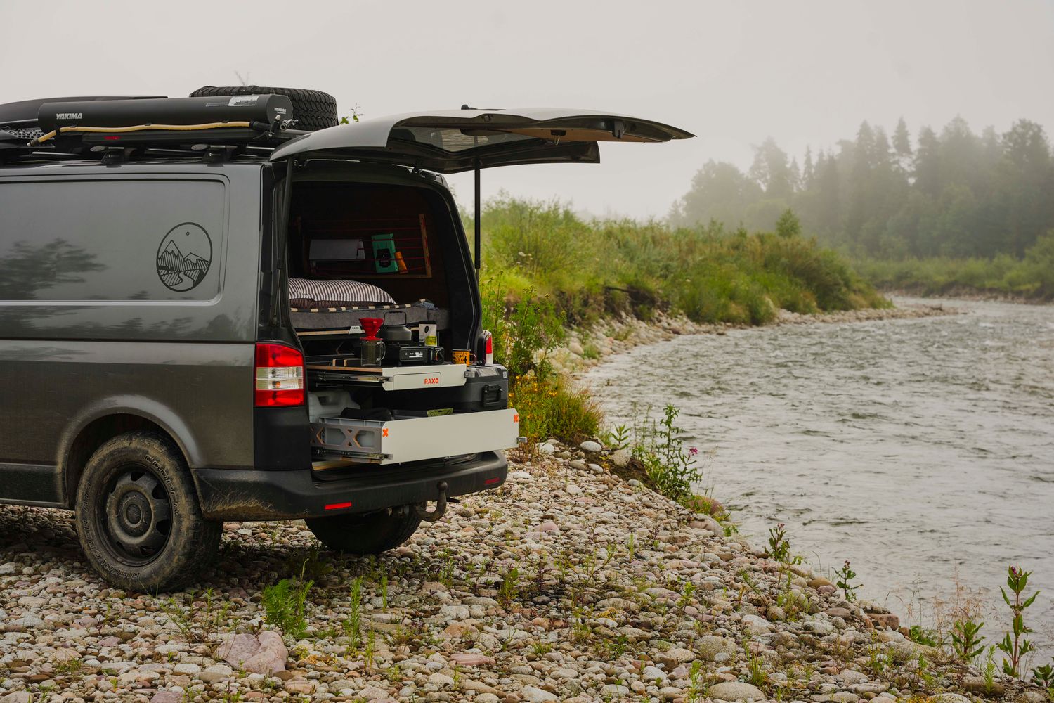 RAXO BASE X Campervan Modul | Seng & Køkken til Van