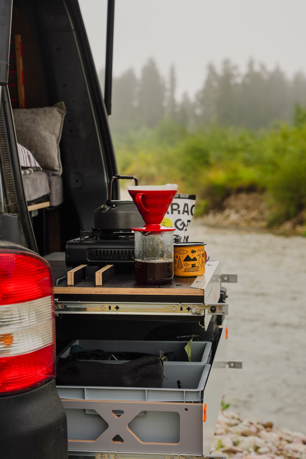 RAXO BASE X Campervan Modul | Seng & Køkken til Van