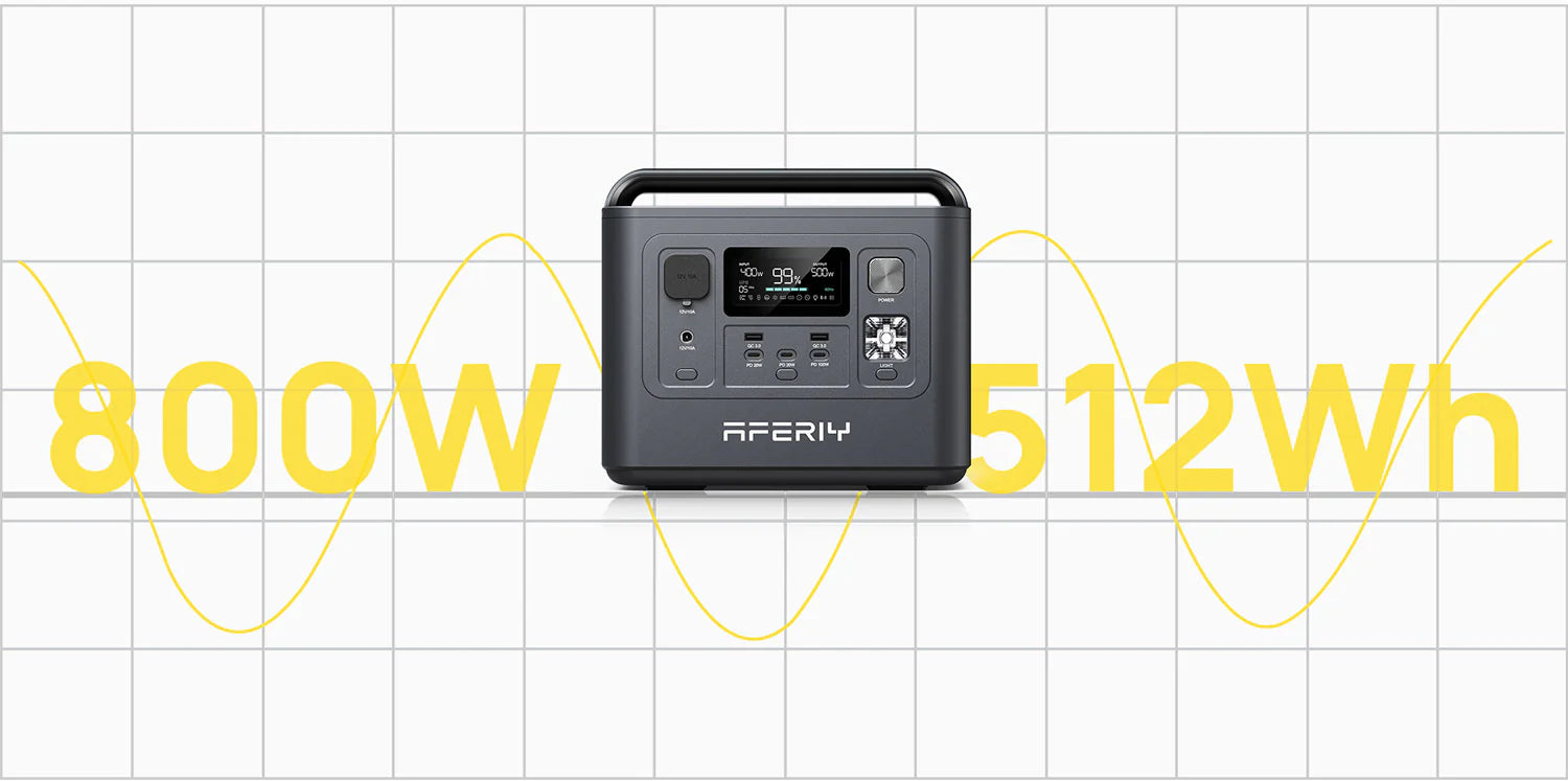 AFERIY P010 Portable Power Station 800W 512Wh