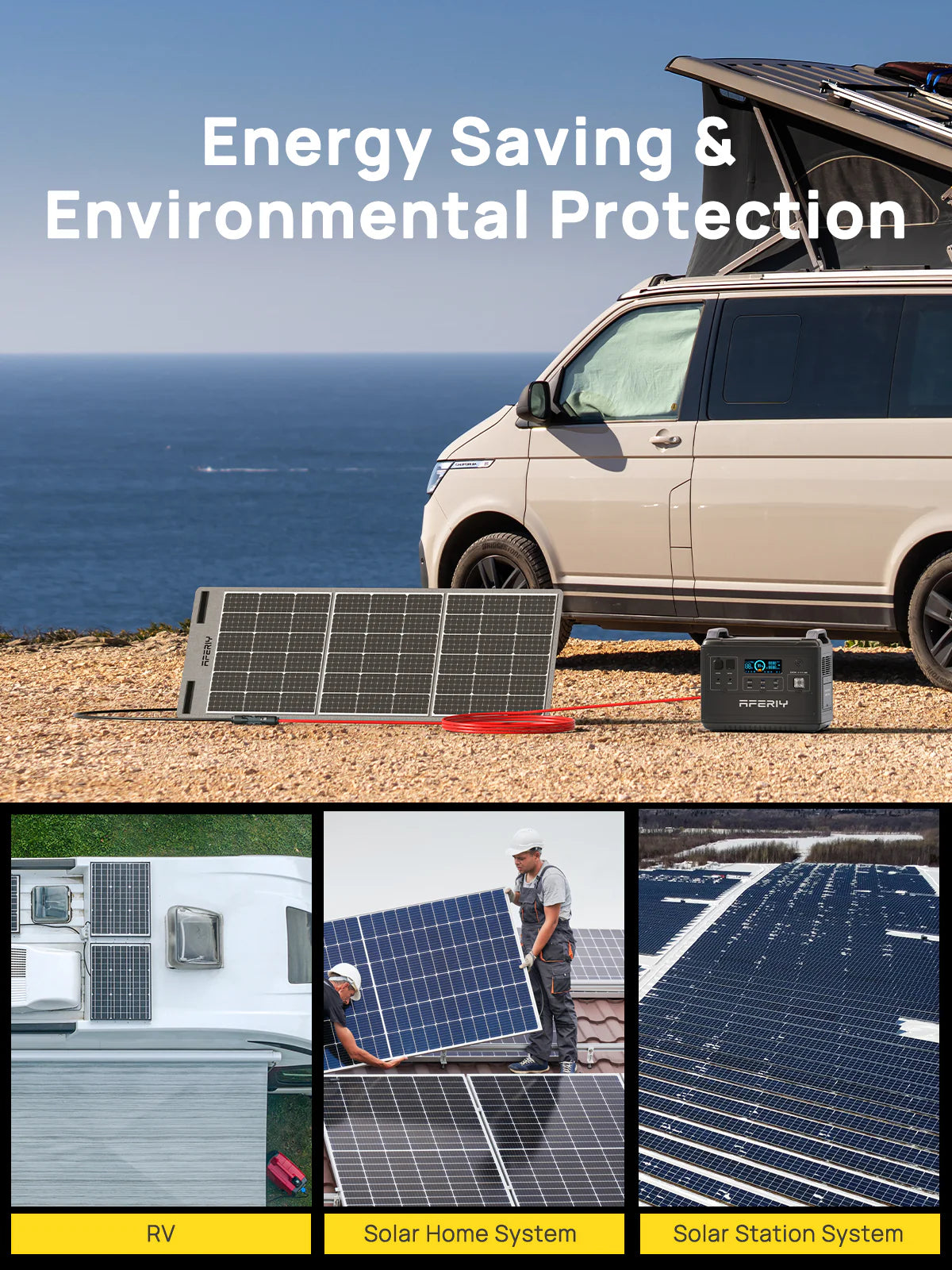 AFERIY forlængerkabel til solcellepaneler 5M/10M