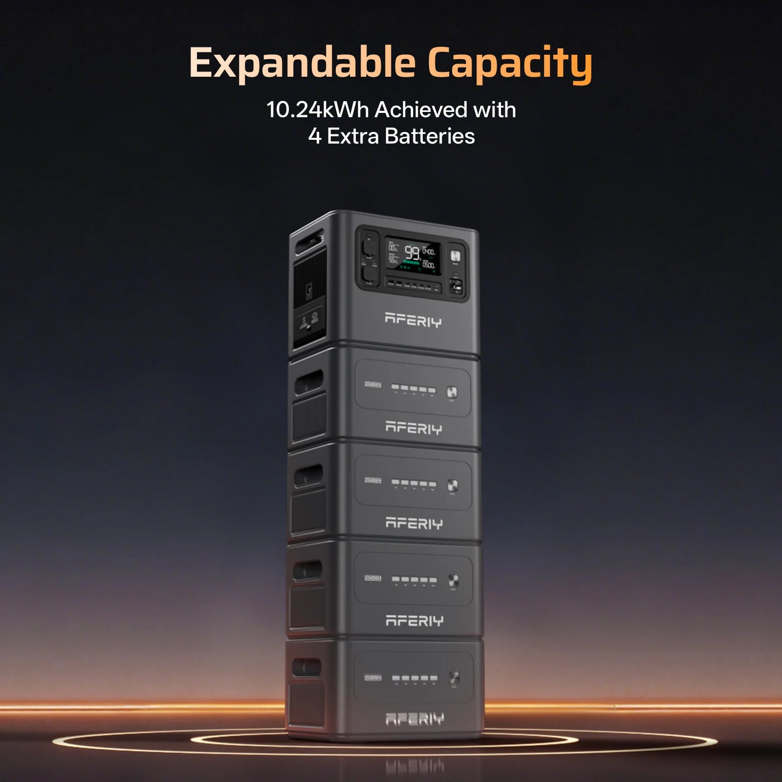 AFERIY P280 Power Station (2800W, 2048Wh to 10240Wh)