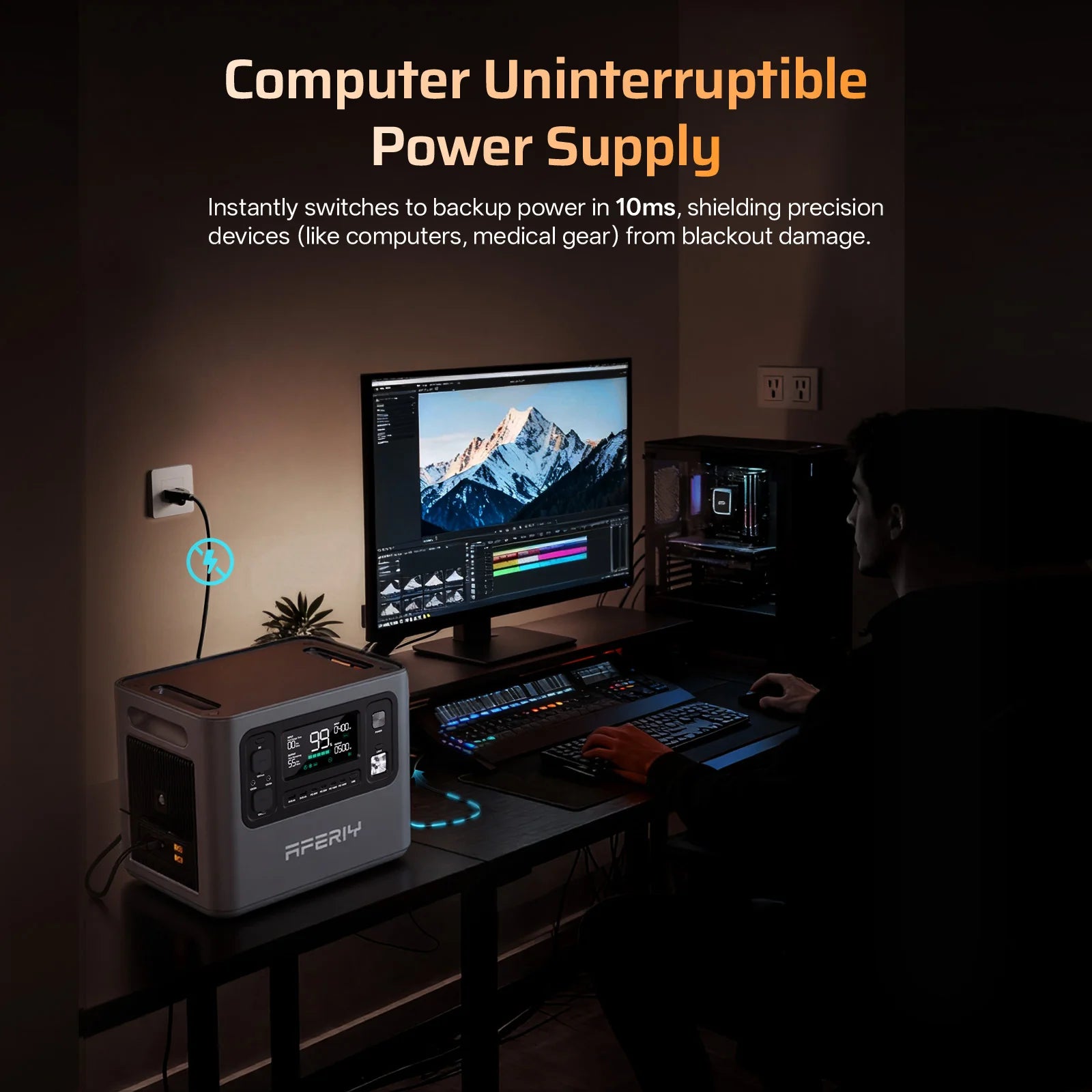 AFERIY P280 Power Station (2800W, 2048Wh to 10240Wh)