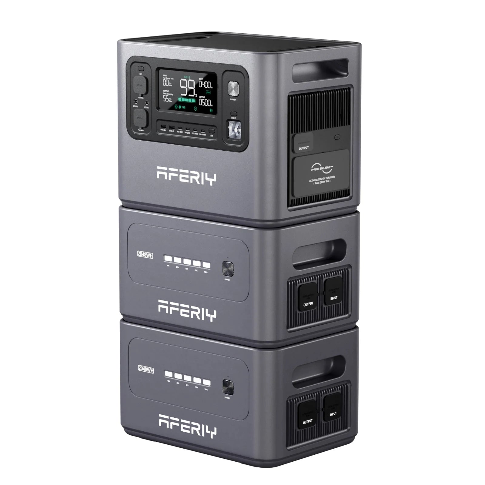 AFERIY P280 Power Station (2800W, 2048Wh to 10240Wh)