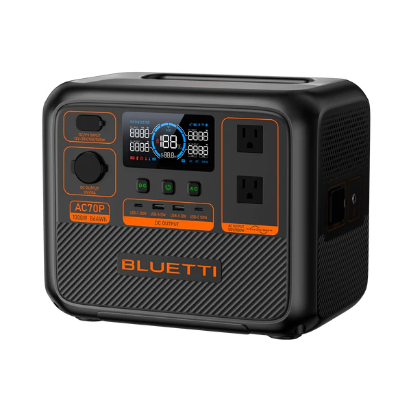 Bluetti AC70P - Pålidelig Power Station (1000W | 864Wh)