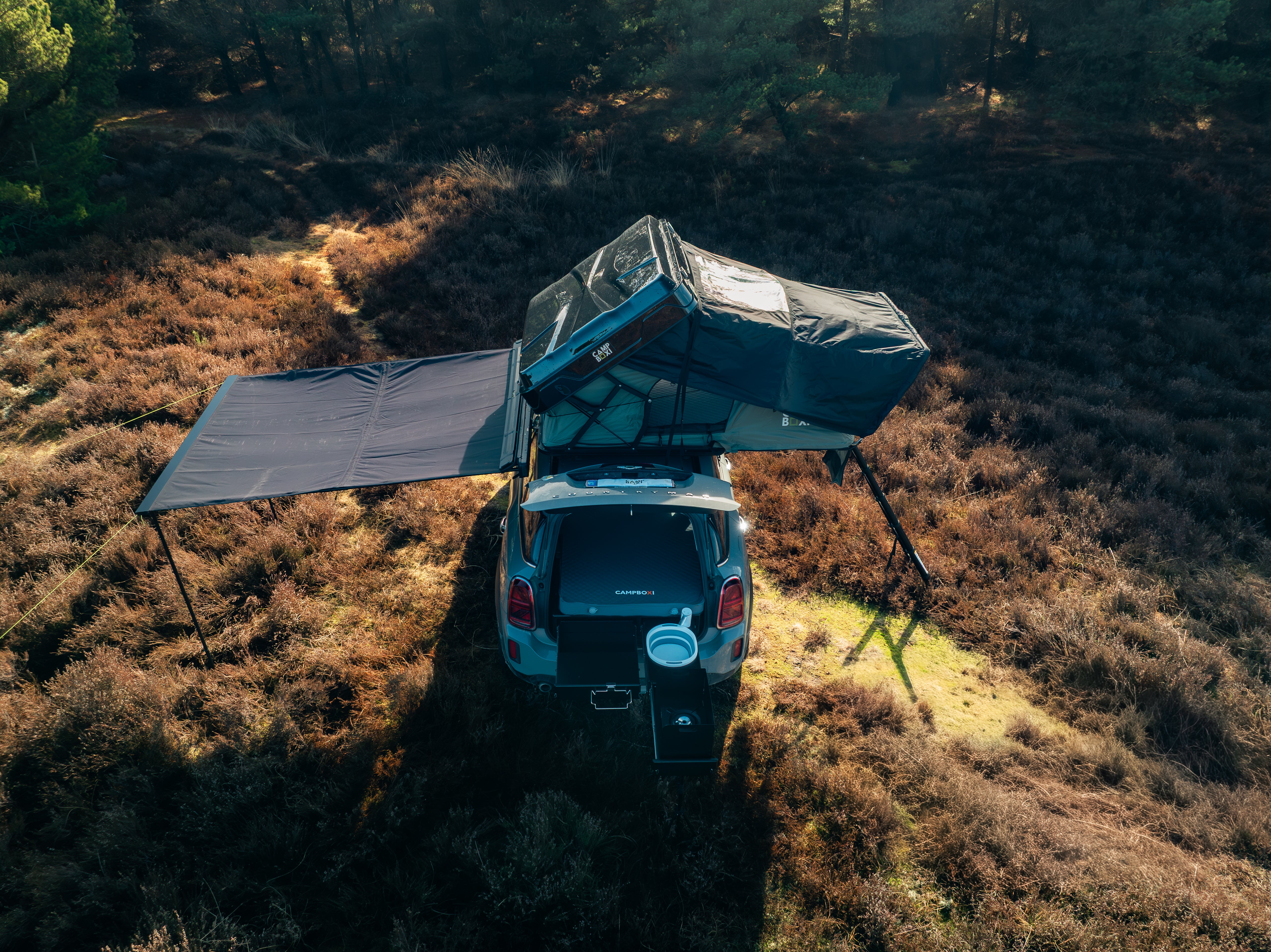 CampBoxi Uni awning 200x250cm - Universal awning for all types of cars