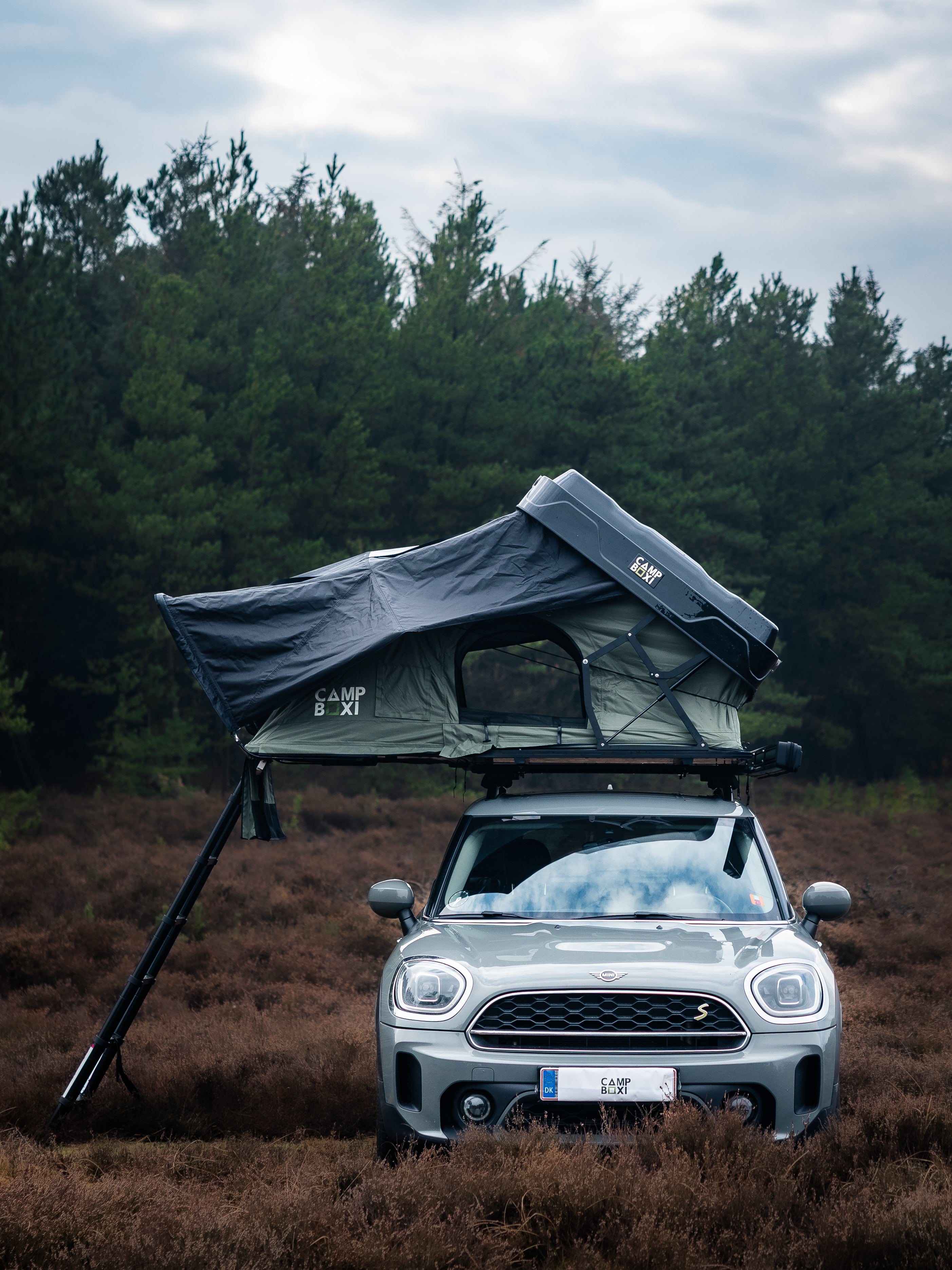 CampBoxi Nest 160 roof tent - All-in-one roof tent | Hydraulic opening | integrated window bars | comfort mattress