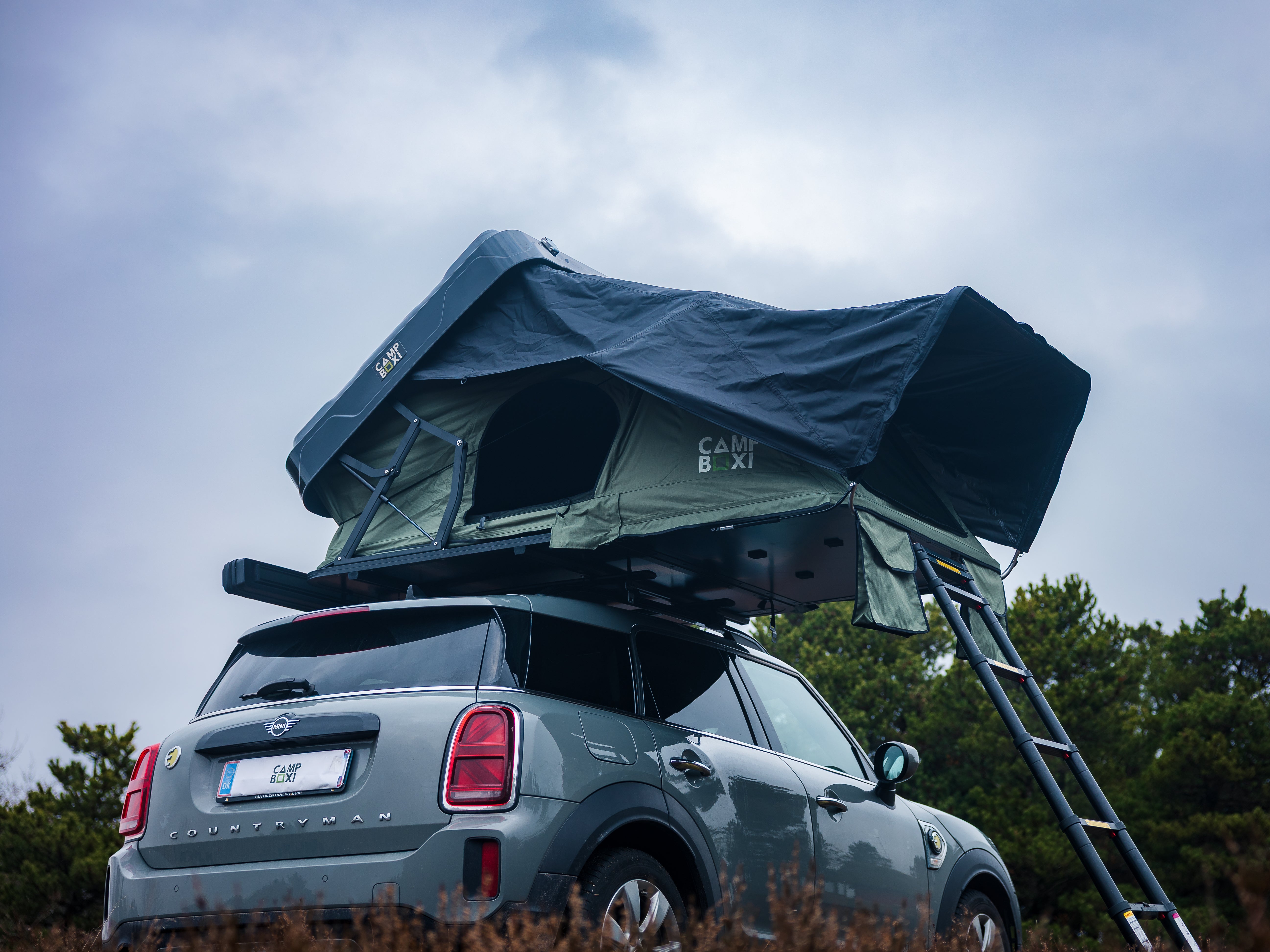 CampBoxi Nest 160 roof tent - All-in-one roof tent | Hydraulic opening | integrated window bars | comfort mattress