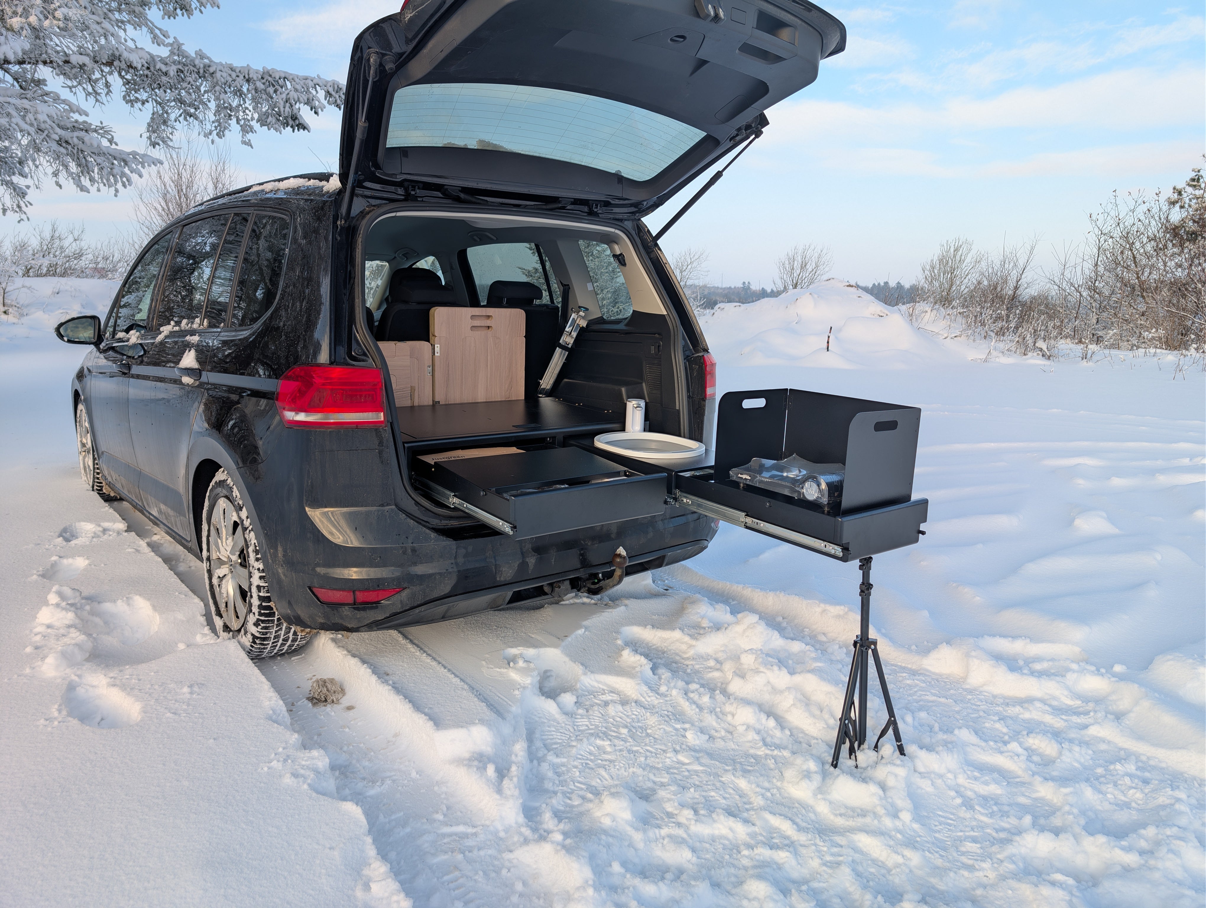 CampBoxi Kitchenfit - Allt-i-ett-husbilsmodul för vardagsbilar