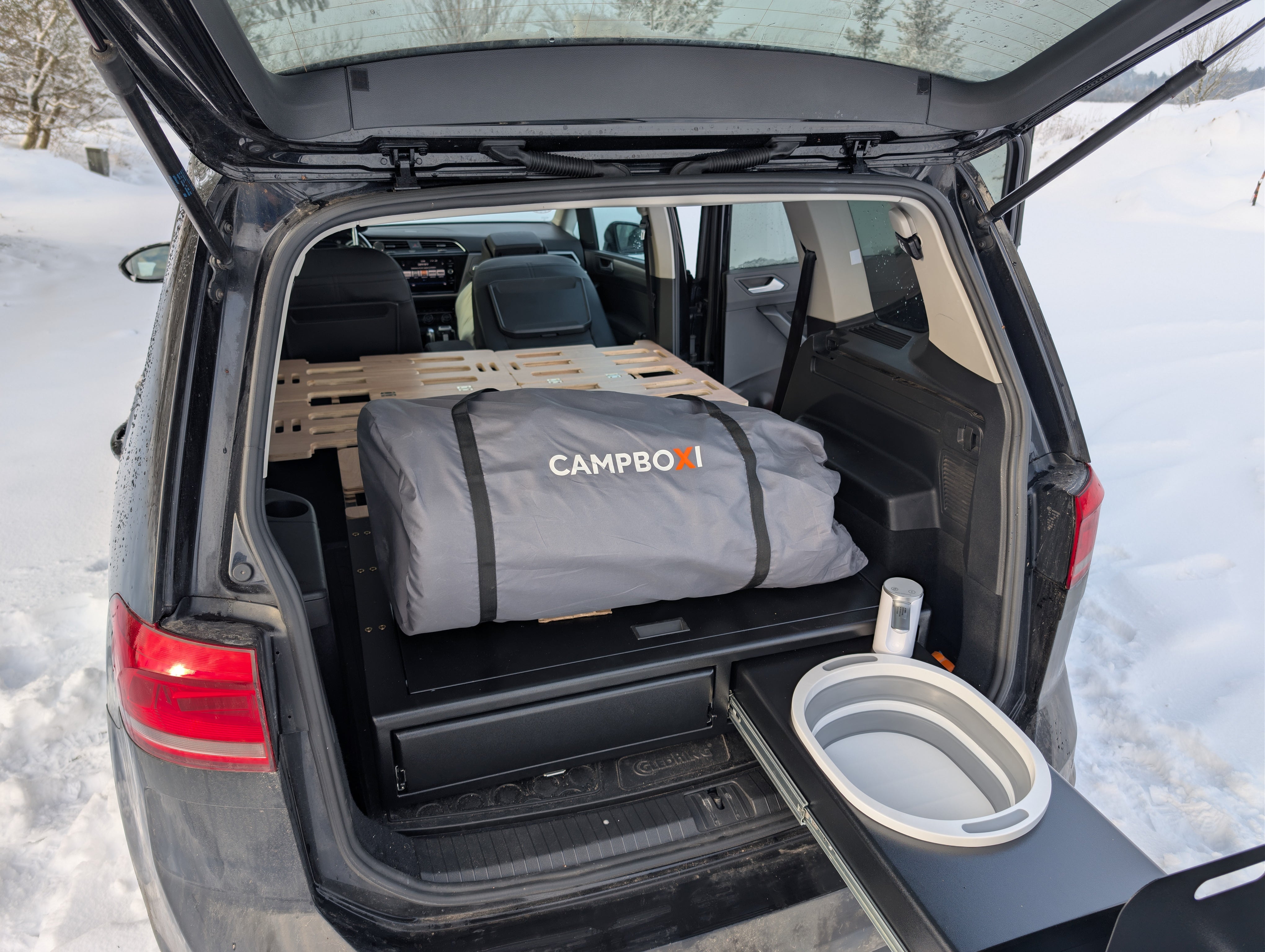 CampBoxi Kitchenfit - Allt-i-ett-husbilsmodul för vardagsbilar