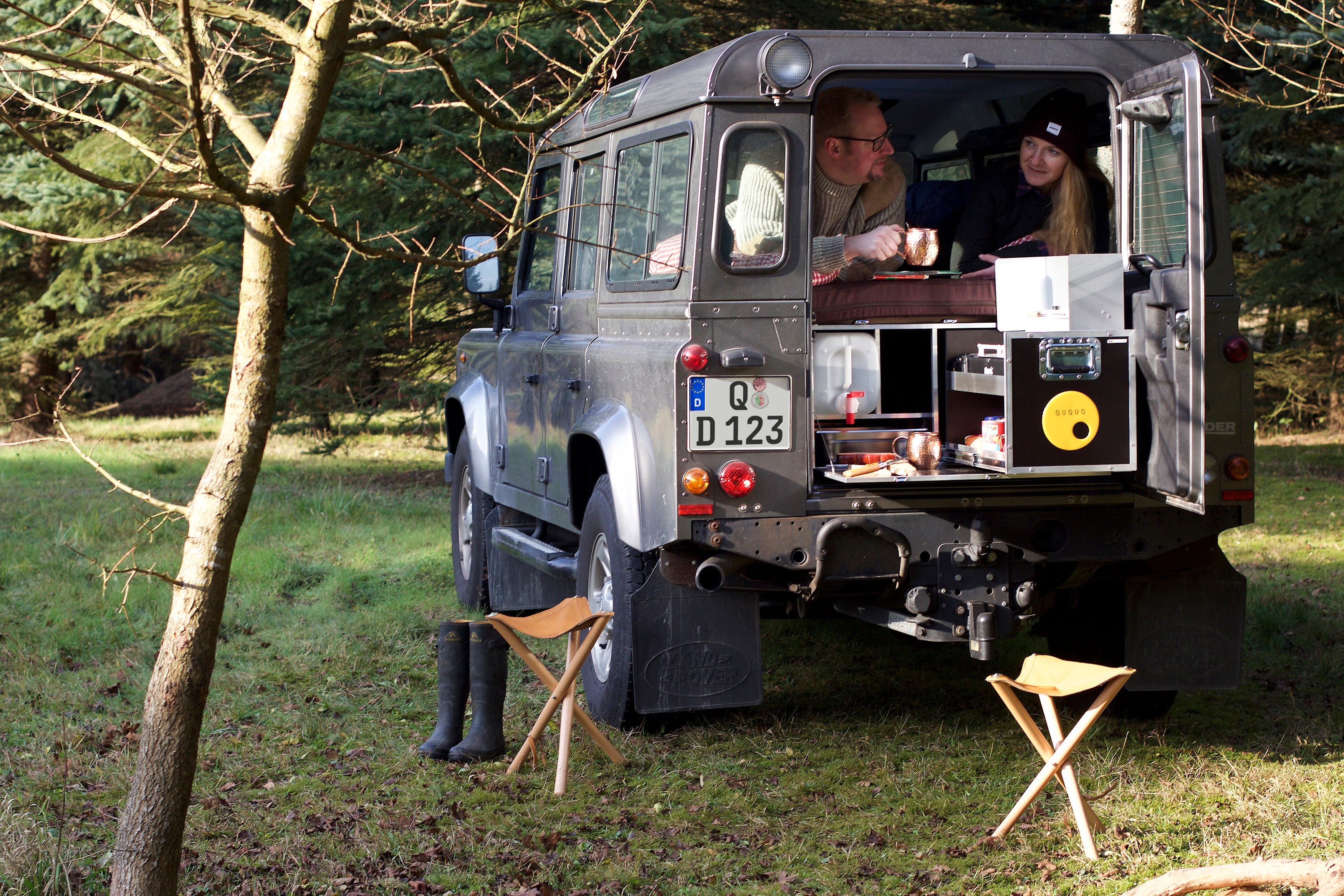 QUQUQ D-Box - Campervan module for Landrover Defender