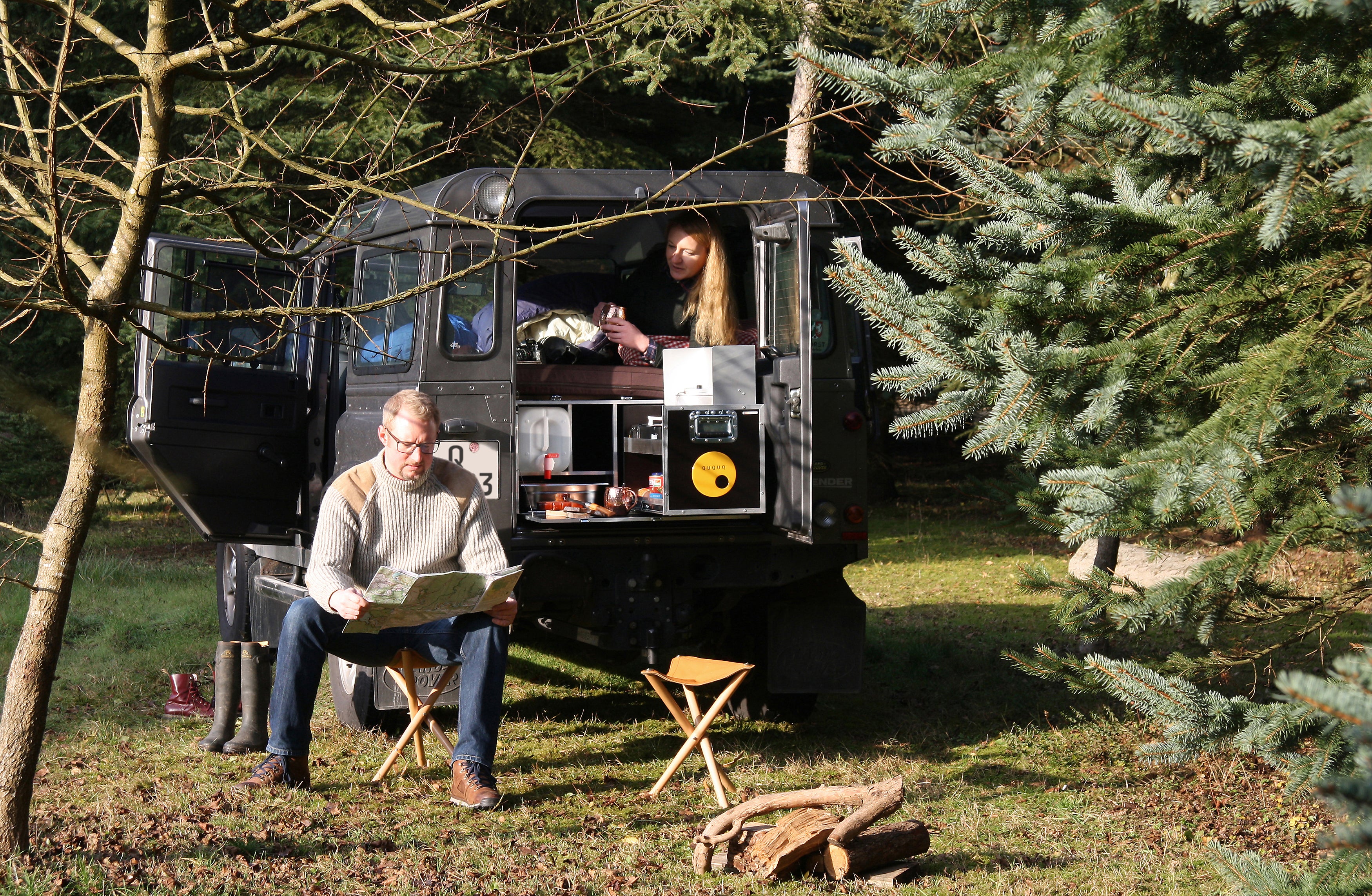 QUQUQ D-Box - Campervan module for Landrover Defender