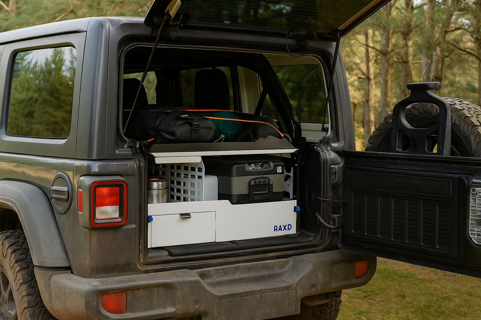 RAXO TERREIN køkken box - Køkken modul til 4x4 og suv'er