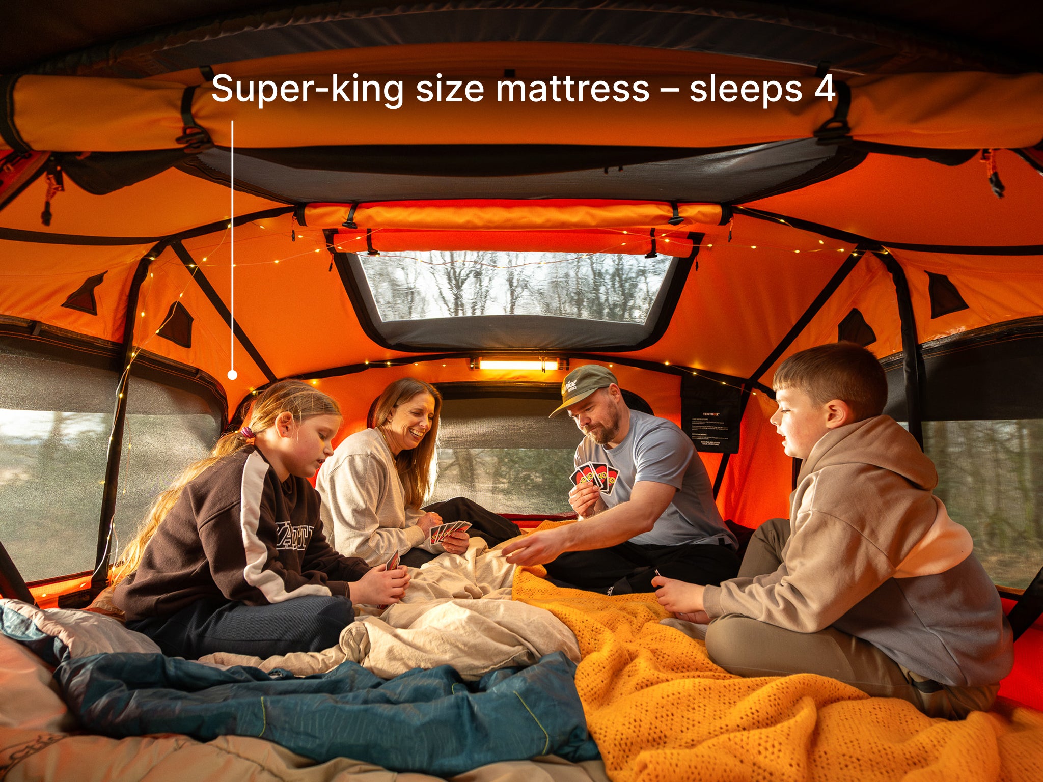 TentBox Lite XL - Large Family Roof Tent for 4 people 