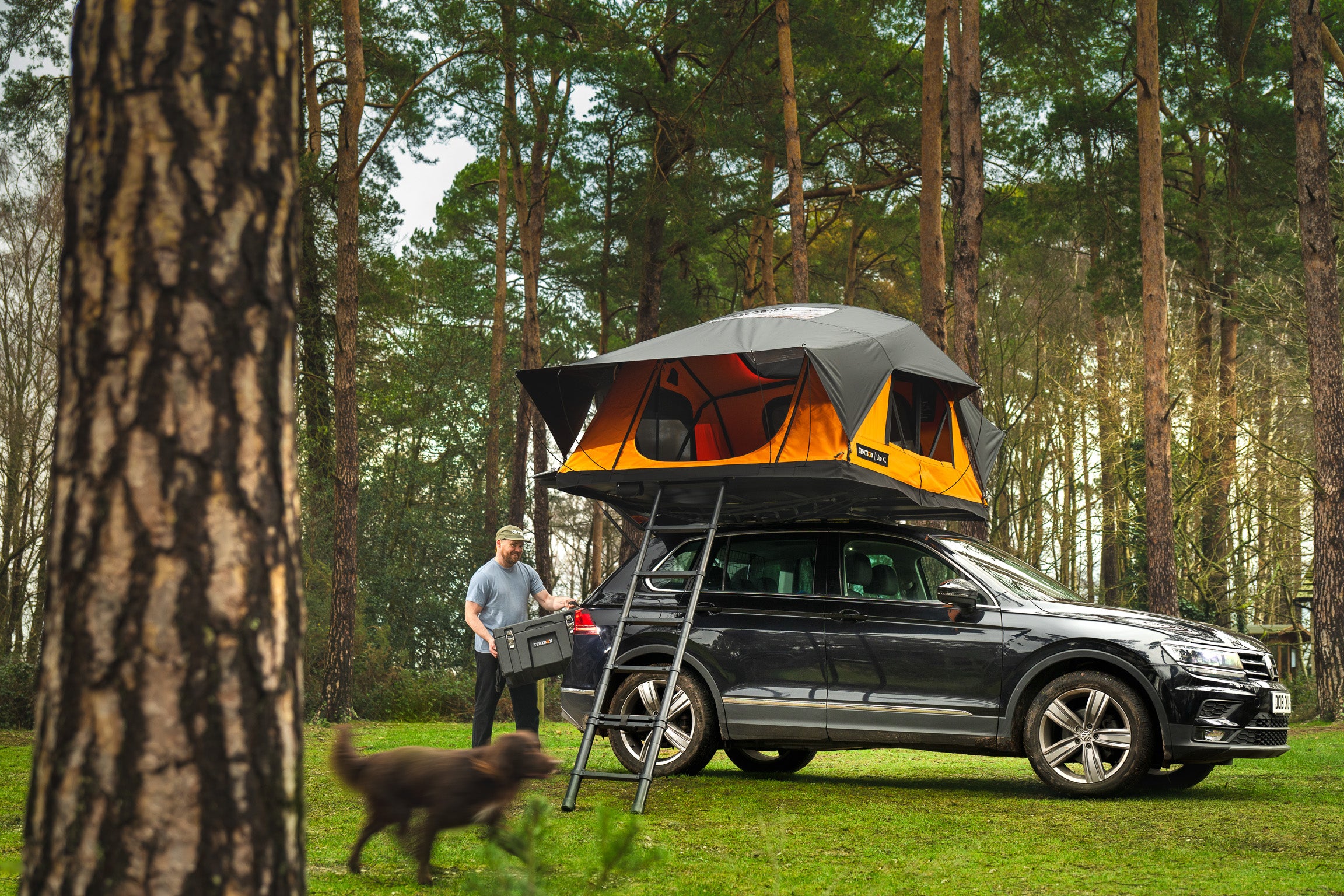 TentBox Lite XL - Large Family Roof Tent for 4 people 
