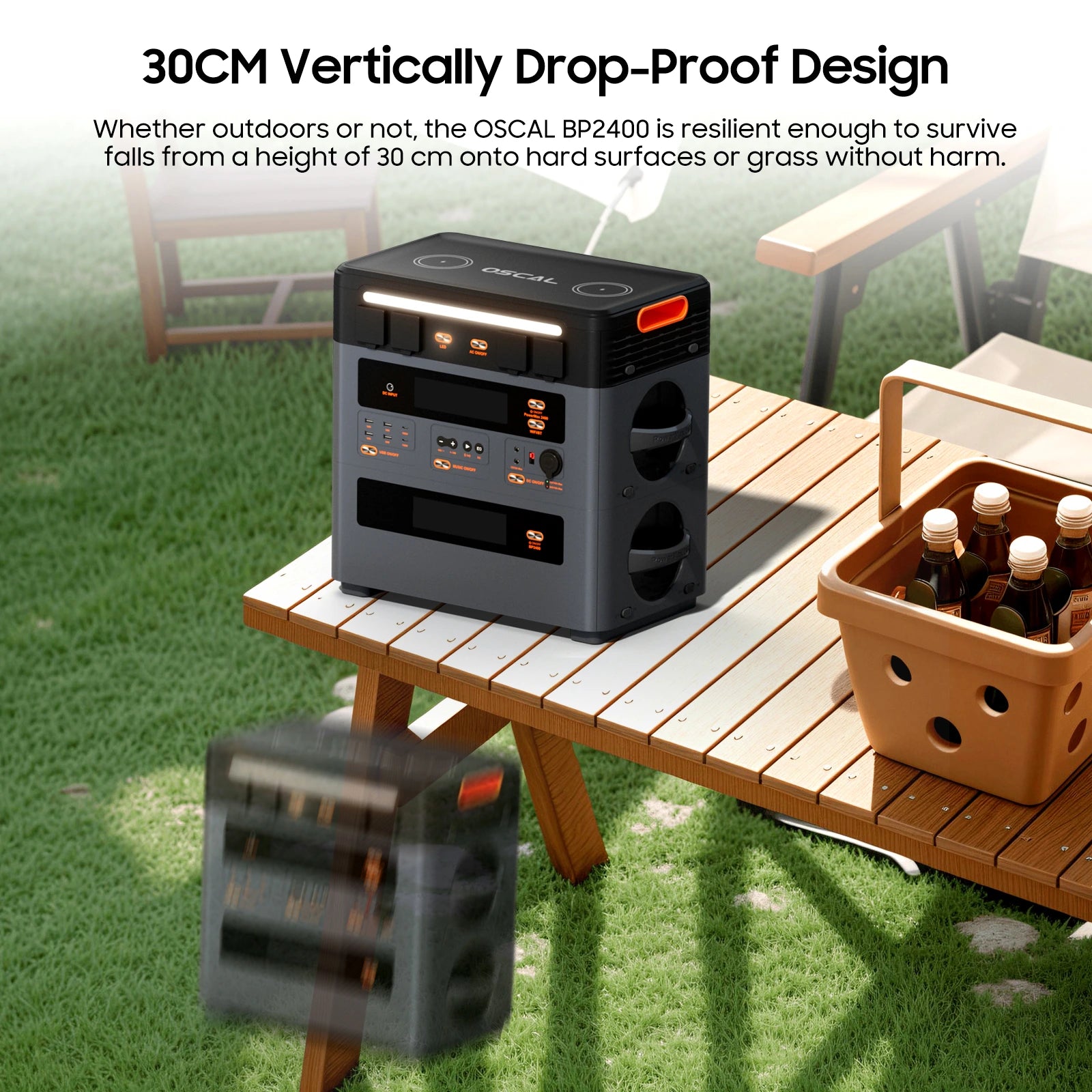 OSCAL BP2400 1872Wh Pro Udvidelses batteri