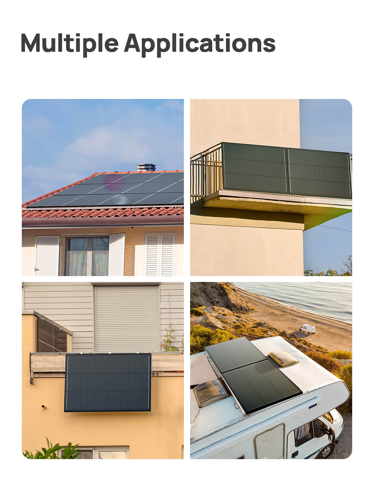 AFERIY ‎‎AF-SG120 Solcelle Panel 120W | IP68