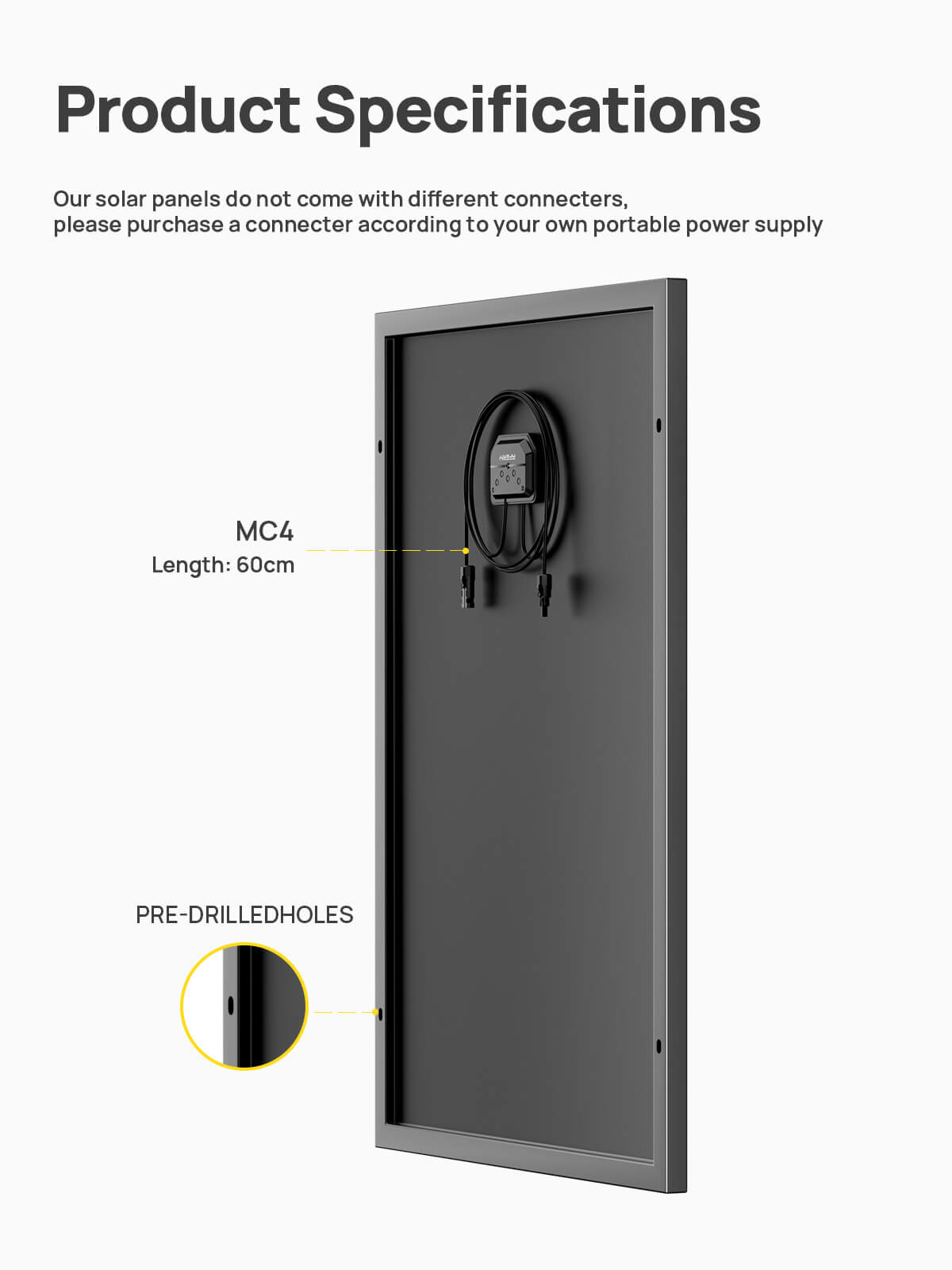 AFERIY ‎‎AF-SG120 Solcelle Panel 120W | IP68