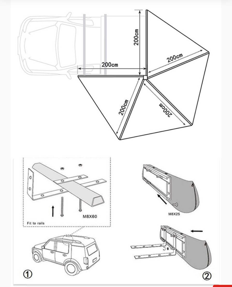 CampBoxi 270° Markise